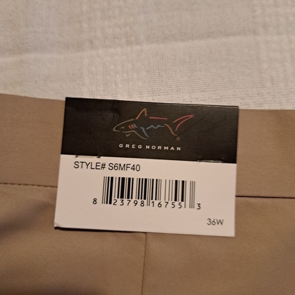 Greg Norman men's size 36 style S6MF40, Khaki, New - Picture 3 of 4